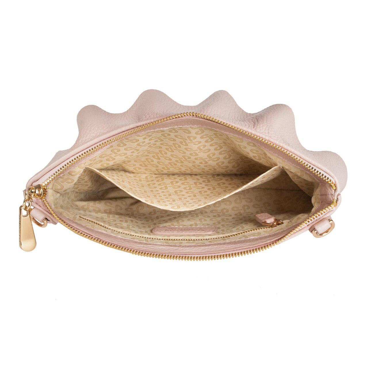 Leather Cross body Bag, Beige Leather Shoulder Bag, Women's Leather Crossbody Bag, Leather bag KF-2901 - Image 4