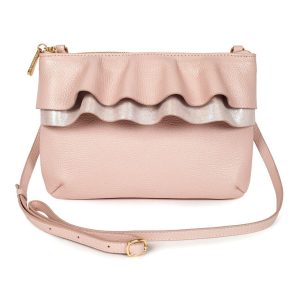 Leather Cross body Bag, Beige Leather Shoulder Bag, Women's Leather Crossbody Bag, Leather bag KF-2901