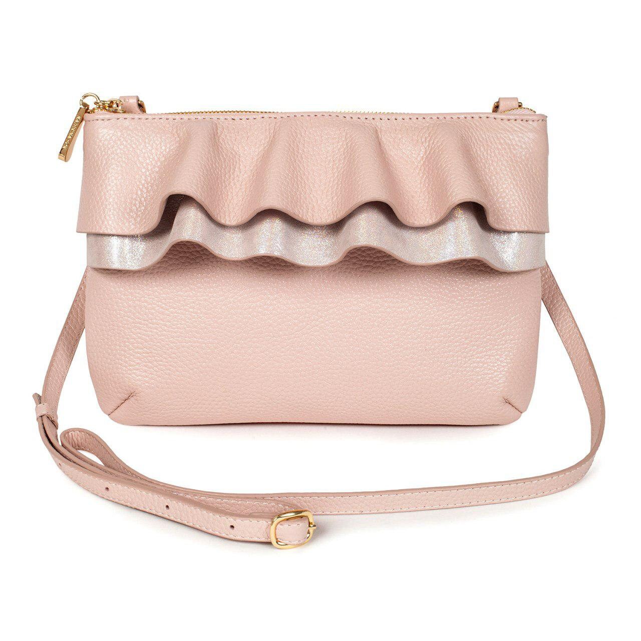 Leather Cross body Bag, Beige Leather Shoulder Bag, Women's Leather Crossbody Bag, Leather bag KF-2901