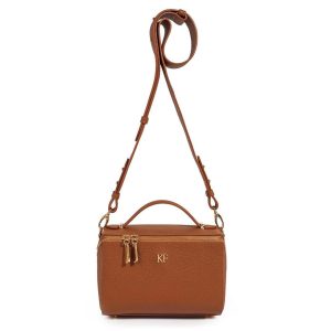 Leather Cross body Bag, Ginger Leather Shoulder Bag, Women's Leather Crossbody Bag, Leather bag KF-3057