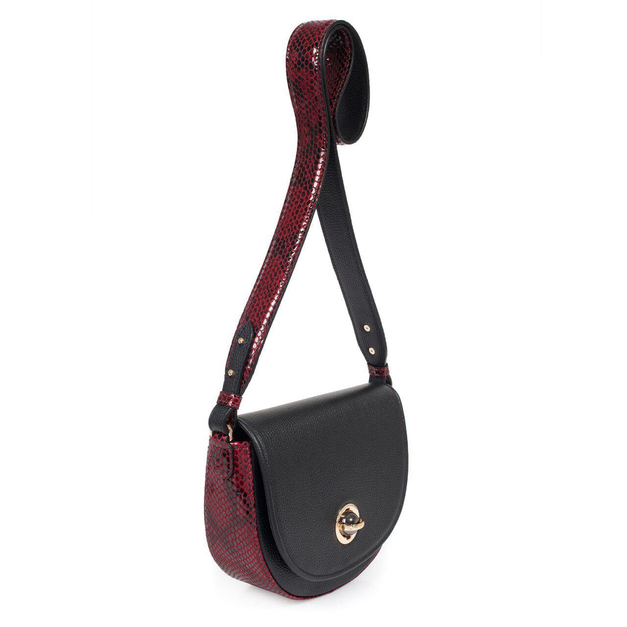 Leather Cross body Bag, Black Leather Shoulder Bag, Women's Leather Crossbody Bag, Leather bag KF-3133