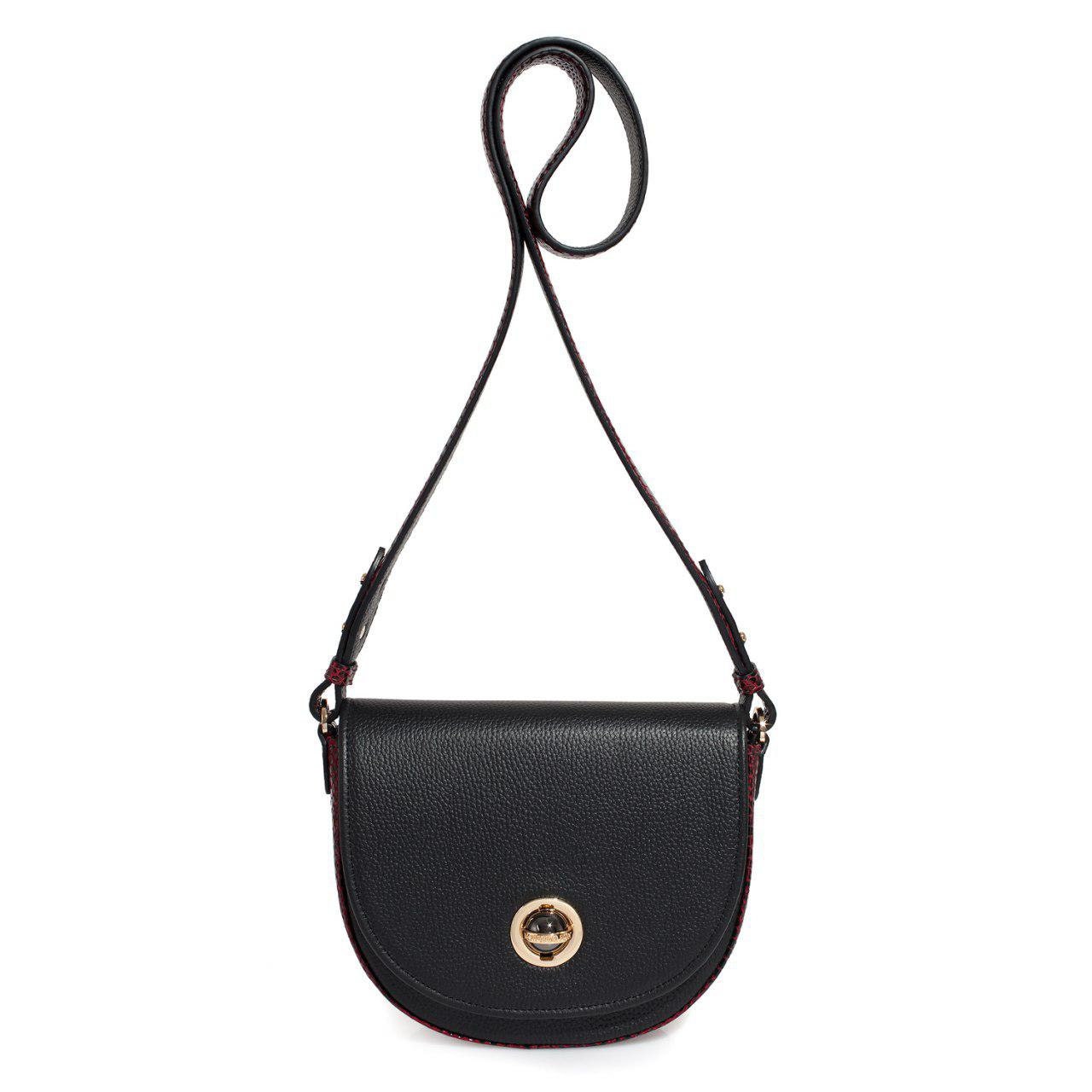 Leather Cross body Bag, Black Leather Shoulder Bag, Women's Leather Crossbody Bag, Leather bag KF-3133 - Image 2