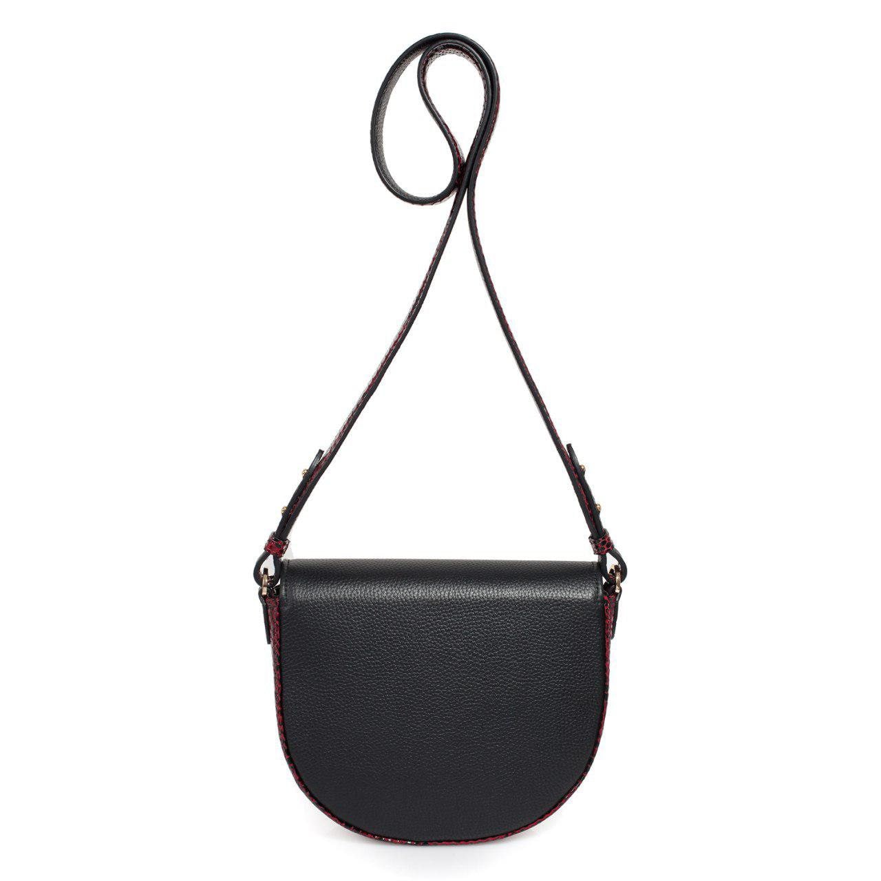 Leather Cross body Bag, Black Leather Shoulder Bag, Women's Leather Crossbody Bag, Leather bag KF-3133 - Image 3