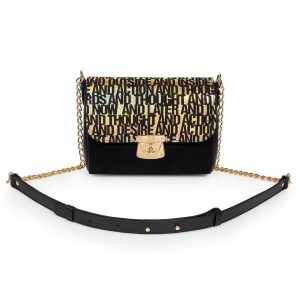 Leather Cross body Bag, Black Leather Shoulder Bag, Women's Leather Crossbody Bag, Leather bag KF-3120