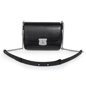 Leather Cross body Bag, Black Leather Shoulder Bag, Women's Leather Crossbody Bag, Leather bag KF-3148