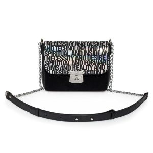 Leather Cross body Bag, Black Leather Shoulder Bag, Women's Leather Crossbody Bag, Leather bag KF-3119