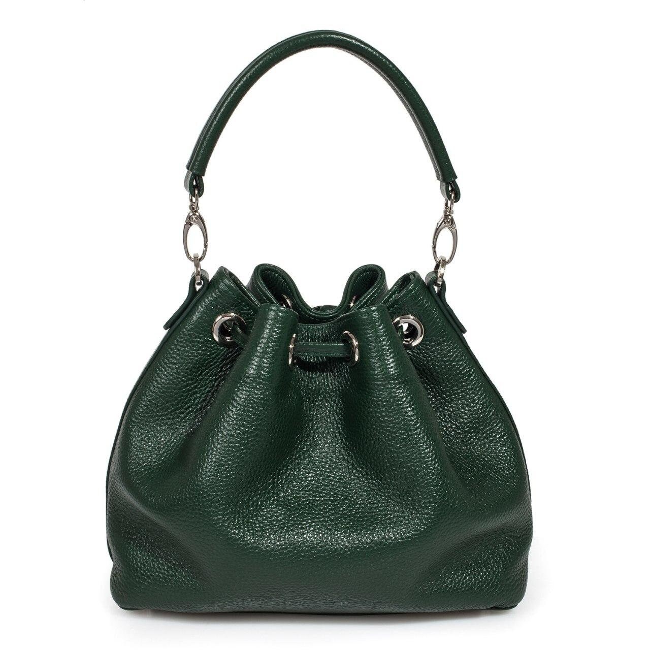 Leather Cross body Bag, Dark Green Leather Shoulder Bag, Women's Leather Crossbody Bag, Leather bag KF-3223 - Image 3