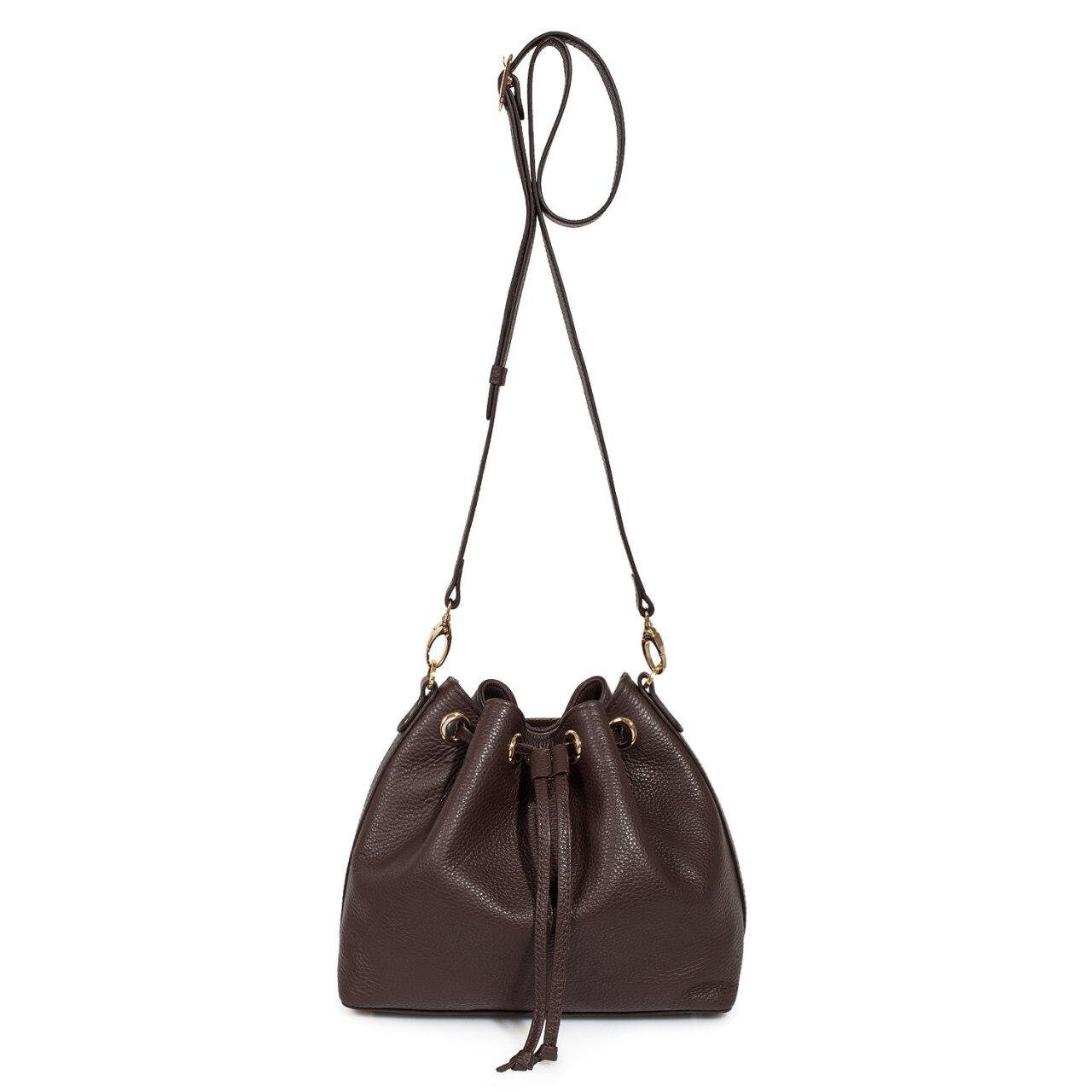 Leather Crossbody Bag, Brown Leather Shoulder Bag, Women's Leather Cross body Bag, Leather bag KF-3227 - Image 3