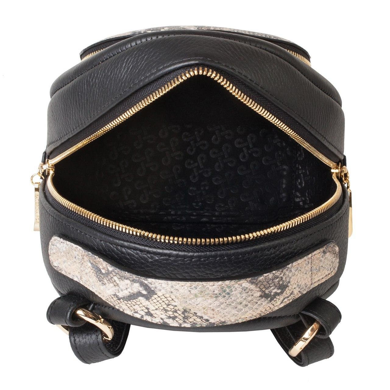 Leather Backpack, Leather Backpack Women, Black Leather Backpack KF-3272 - Image 4