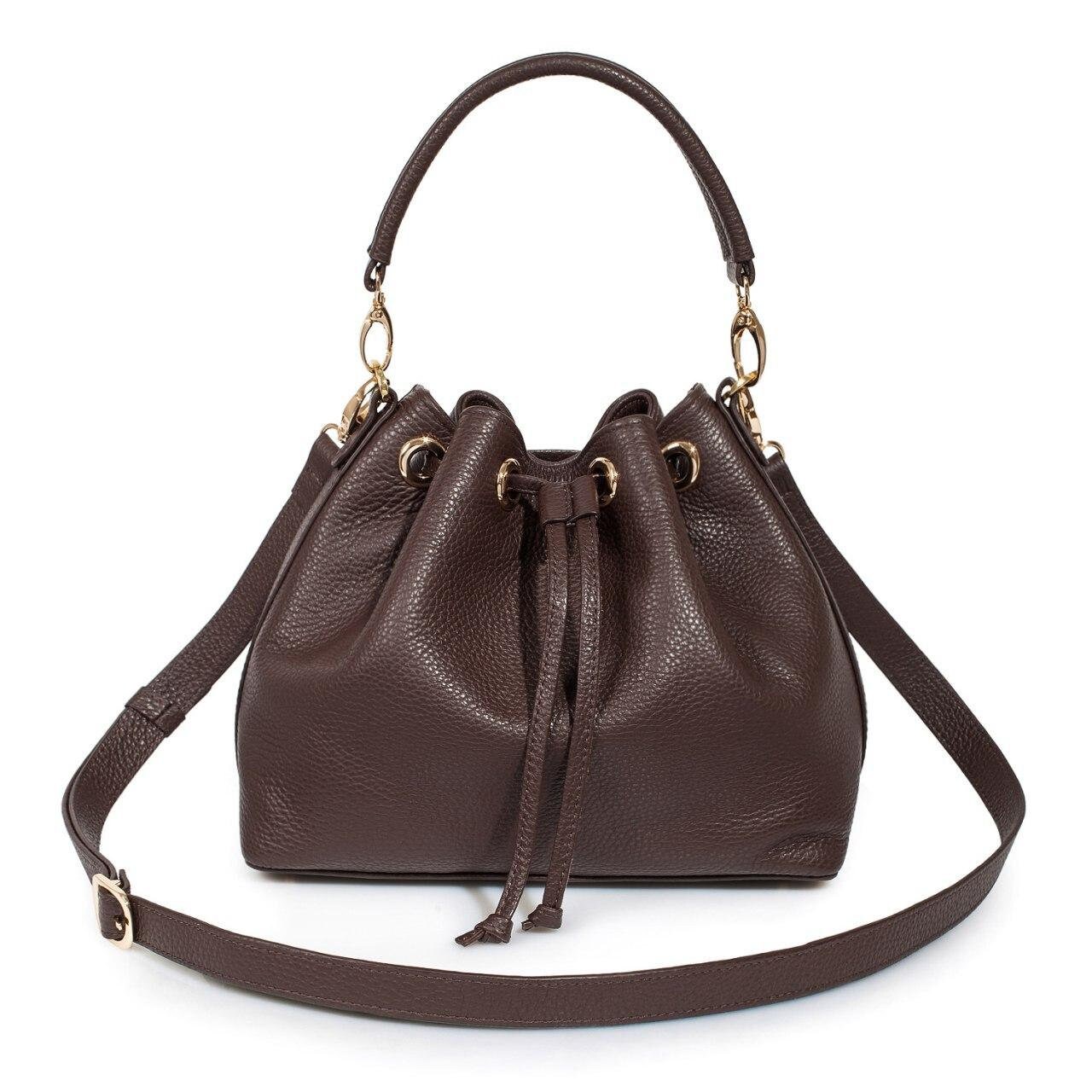 Leather Crossbody Bag, Brown Leather Shoulder Bag, Women's Leather Cross body Bag, Leather bag KF-3227