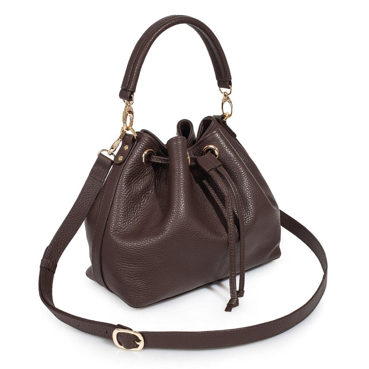 Leather Crossbody Bag, Brown Leather Shoulder Bag, Women's Leather Cross body Bag, Leather bag KF-3227 - Image 2