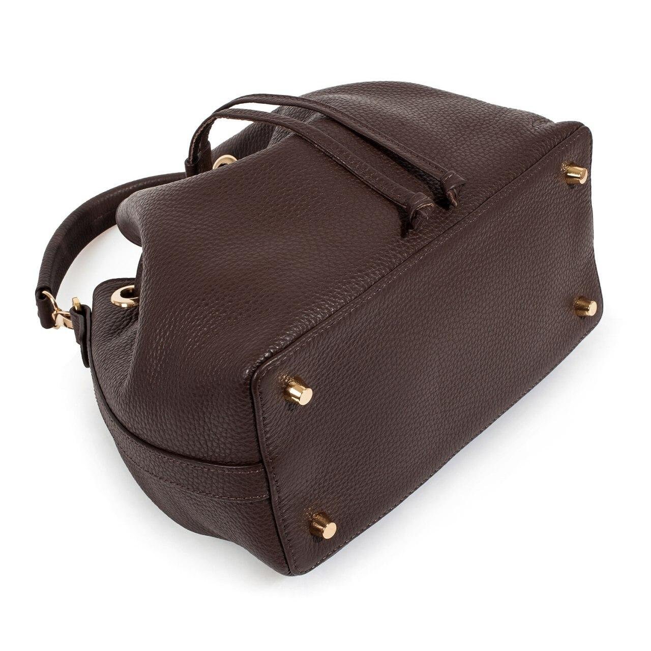 Leather Crossbody Bag, Brown Leather Shoulder Bag, Women's Leather Cross body Bag, Leather bag KF-3227 - Image 6