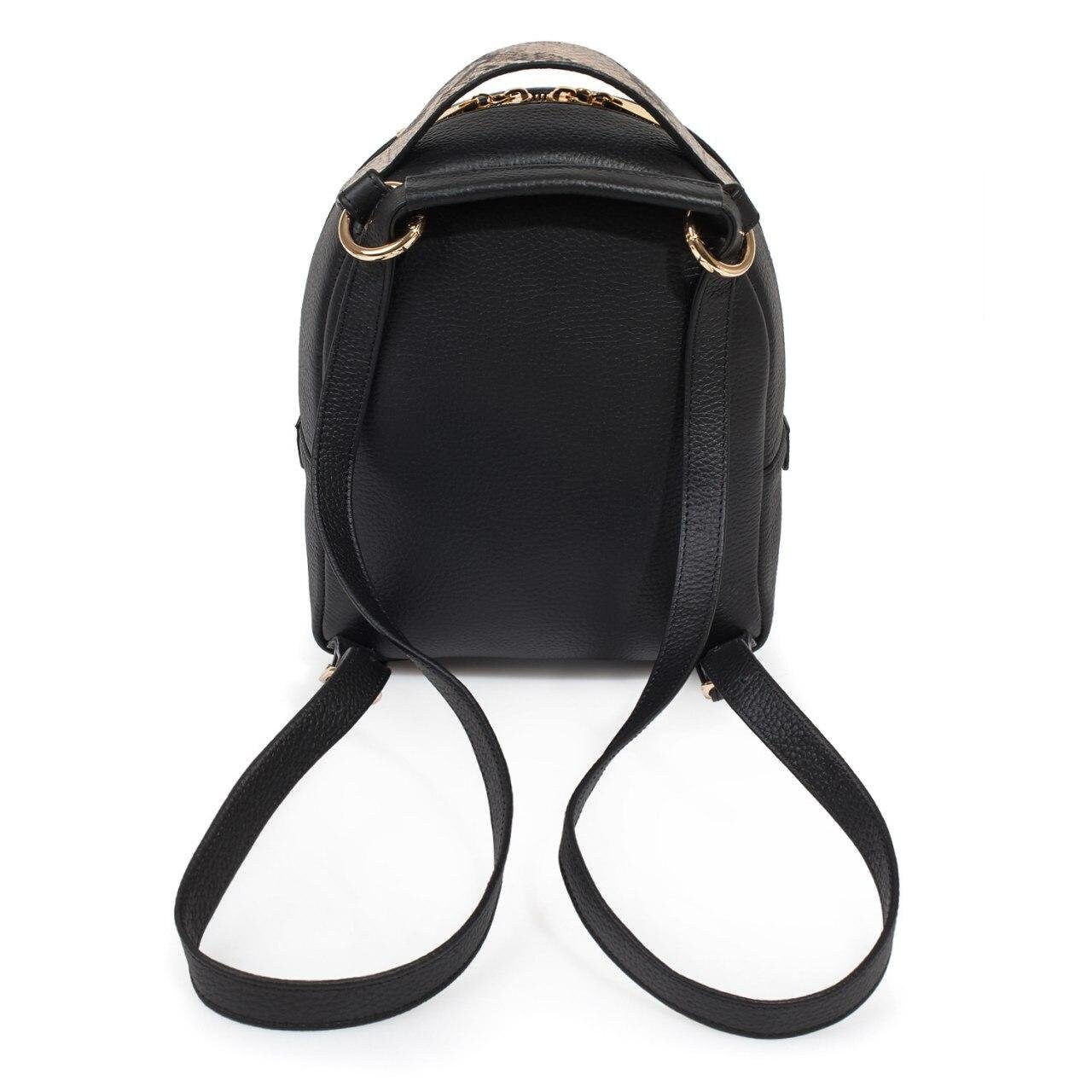 Leather Backpack, Leather Backpack Women, Black Leather Backpack KF-3272 - Image 3