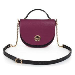Leather Cross body Bag, Violet (Orchid) Leather Shoulder Bag, Women's Leather Crossbody Bag, Leather bag KF-2933