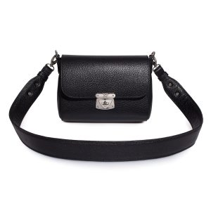 Leather Cross body Bag, Black Leather Shoulder Bag, Women's Leather Crossbody Bag, Leather bag KF-3124