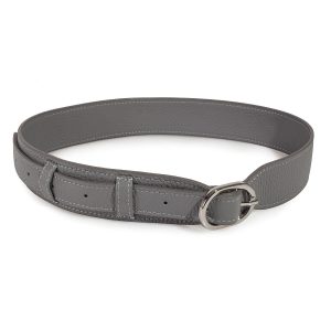 Womens leather belt, gray leather belt for women KF-3859