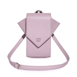 Leather Cross body Bag, Light purple Leather Shoulder Bag, Women's Leather Crossbody Bag, Leather bag KF-3671
