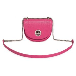Leather Cross body Bag, Fuchsia Leather Shoulder Bag, Women's Leather Crossbody Bag, Leather bag KF-3677
