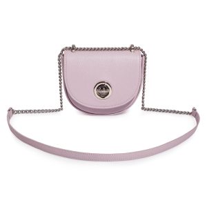 Leather Cross body Bag, Light purple Leather Shoulder Bag, Women's Leather Crossbody Bag, Leather bag KF-3676