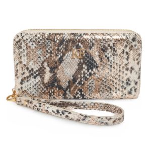 Leather Wallet Woman, Beige Leather Womens Wallet, Woman leather wallet, Zipper woman wallet, Clutch wallet, Wallet for her KF-3627