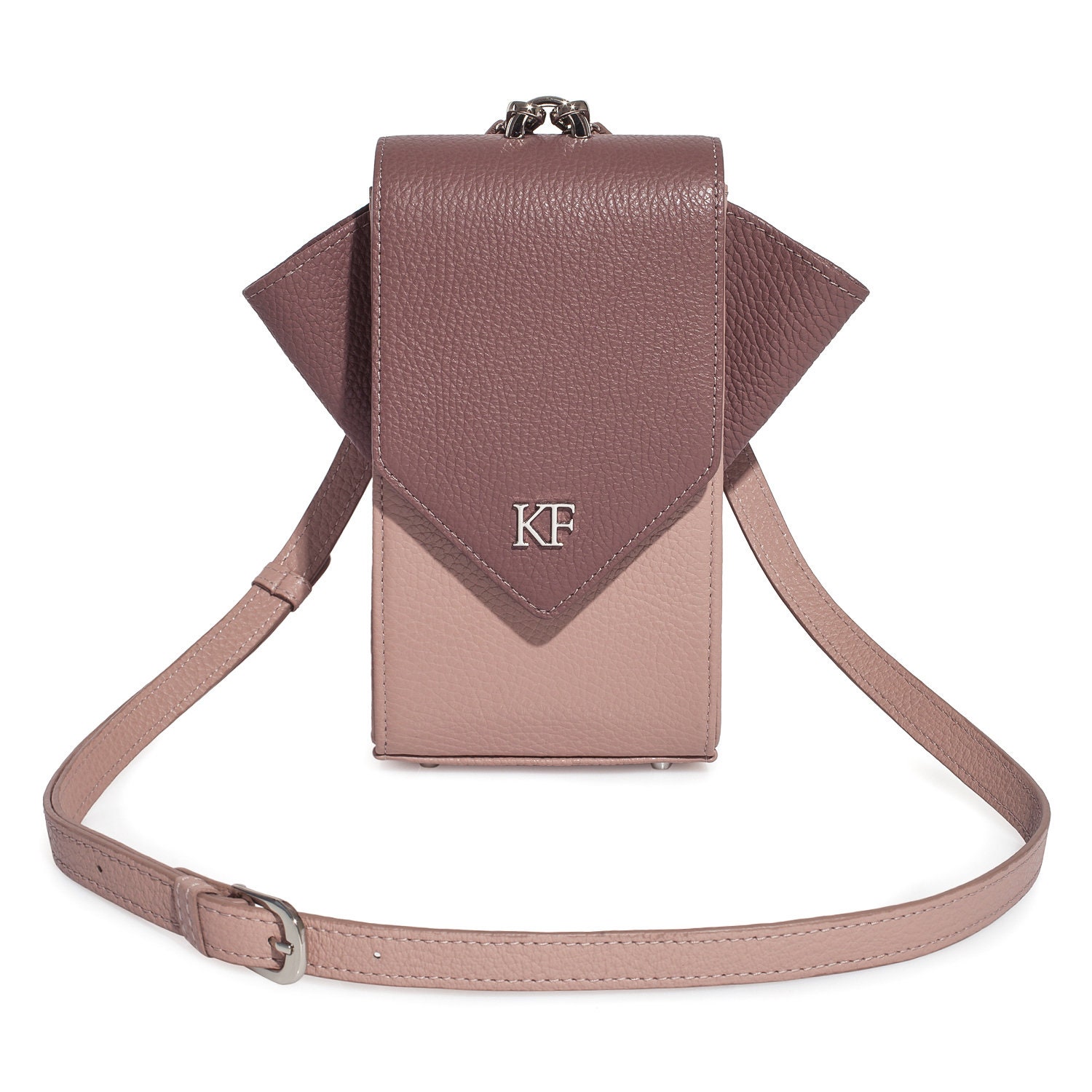 Leather Cross body Bag, Tourmaline Leather Shoulder Bag, Women's Leather Crossbody Bag, Leather bag KF-3665 - Image 2
