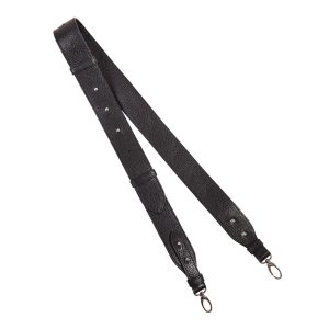 Womens leather wide shoulder strap, black leather wide shoulder strap for women KF-2626