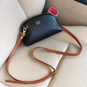 Leather Cross body Bag, Black Leather Shoulder Bag, Women's Leather Crossbody Bag, Leather bag KF-3756