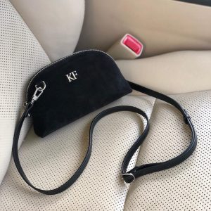 Leather Cross body Bag, Black Leather Shoulder Bag, Women's Leather Crossbody Bag, Leather bag KF-3759