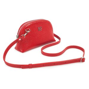 Leather Cross body Bag, Red Leather Shoulder Bag, Women's Leather Crossbody Bag, Leather bag KF-3754