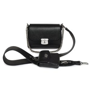 Leather Cross body Bag, Black Leather Shoulder Bag, Women's Leather Crossbody Bag, Leather bag KF-3854