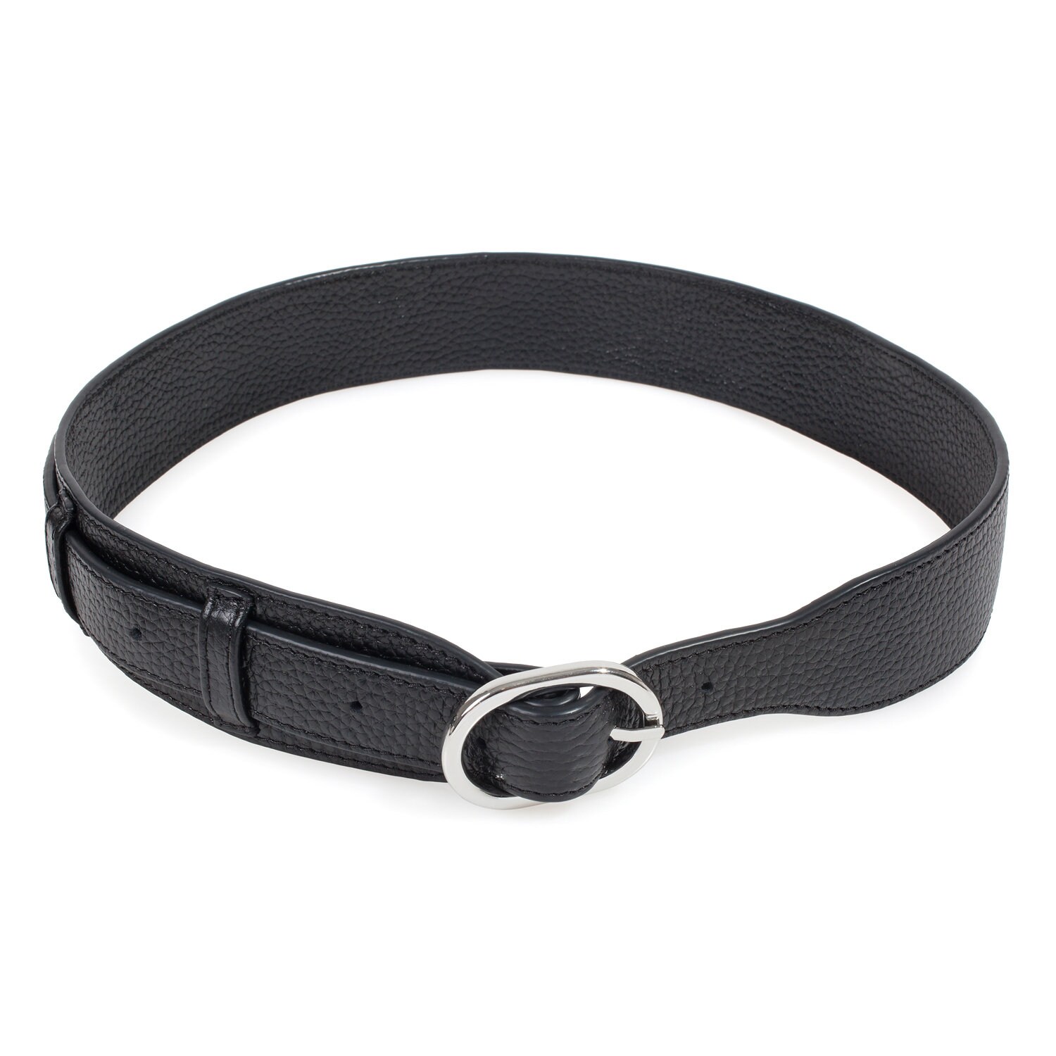 Womens leather belt, black leather belt for women KF-3890
