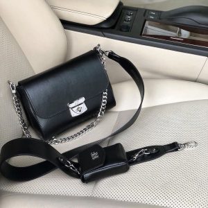Leather Cross body Bag, Black Leather Shoulder Bag, Women's Leather Crossbody Bag, Leather bag KF-3865
