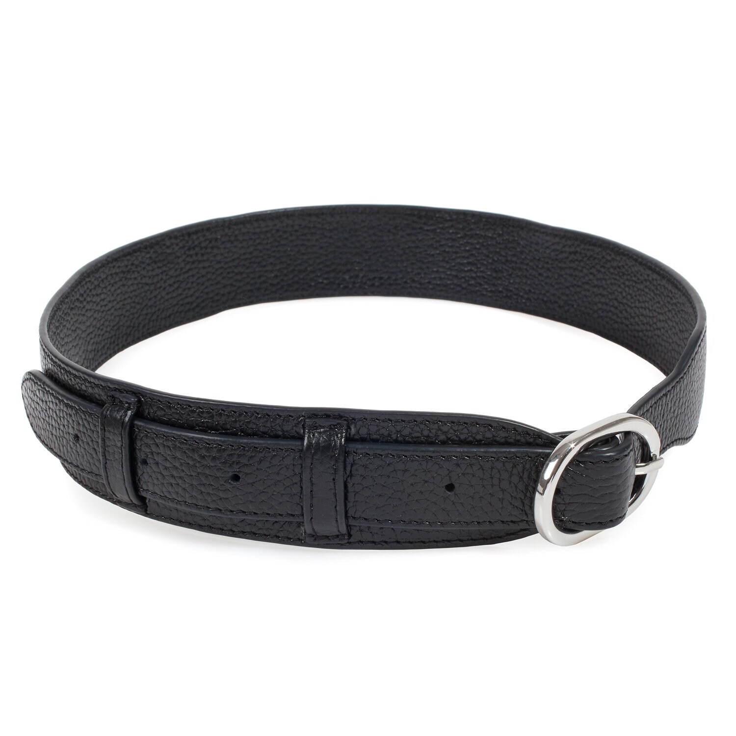 Womens leather belt, black leather belt for women KF-3890 - Image 2