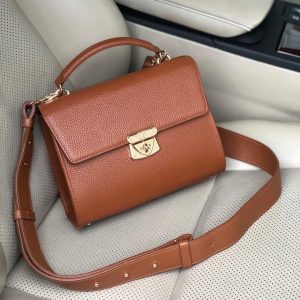 Leather Cross body Bag, Ginger Leather Shoulder Bag, Women's Leather Crossbody Bag, Leather bag KF-3967