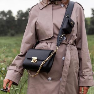 Leather Cross body Bag, Black Leather Shoulder Bag, Women's Leather Crossbody Bag, Leather bag KF-3809