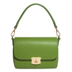 Leather Top Handle Bag, Leather Crossbody Bag, Green Leather Shoulder Bag, Women's Leather Cross body Bag, Leather bag KF-4304