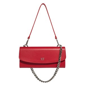 Black Leather Shoulder Bag, Leather Clutch, Leather bag KF-4515