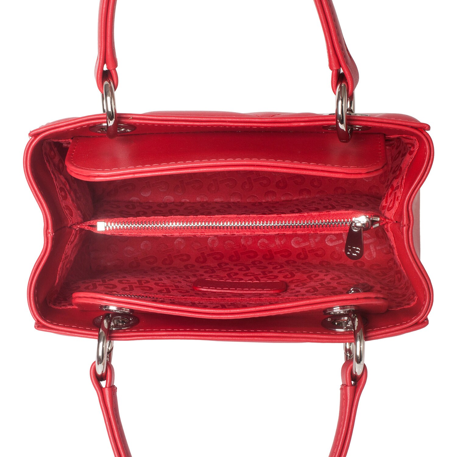 Leather Top Handle Bag, Red Leather Handbag Top Handle, Women's Leather Bag KF-4827 - Image 4