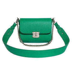 Leather Cross body Bag, Green Leather Shoulder Bag, Women's Leather Crossbody Bag, Leather bag KF-4530