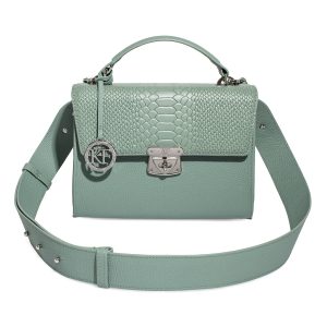 Leather Cross body Bag, Mint Leather Shoulder Bag, Women's Leather Crossbody Bag, Leather bag KF-5030