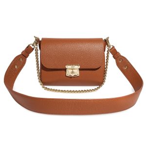 Leather Cross body Bag, Ginger Leather Shoulder Bag, Women's Leather Crossbody Bag, Leather bag KF-3073