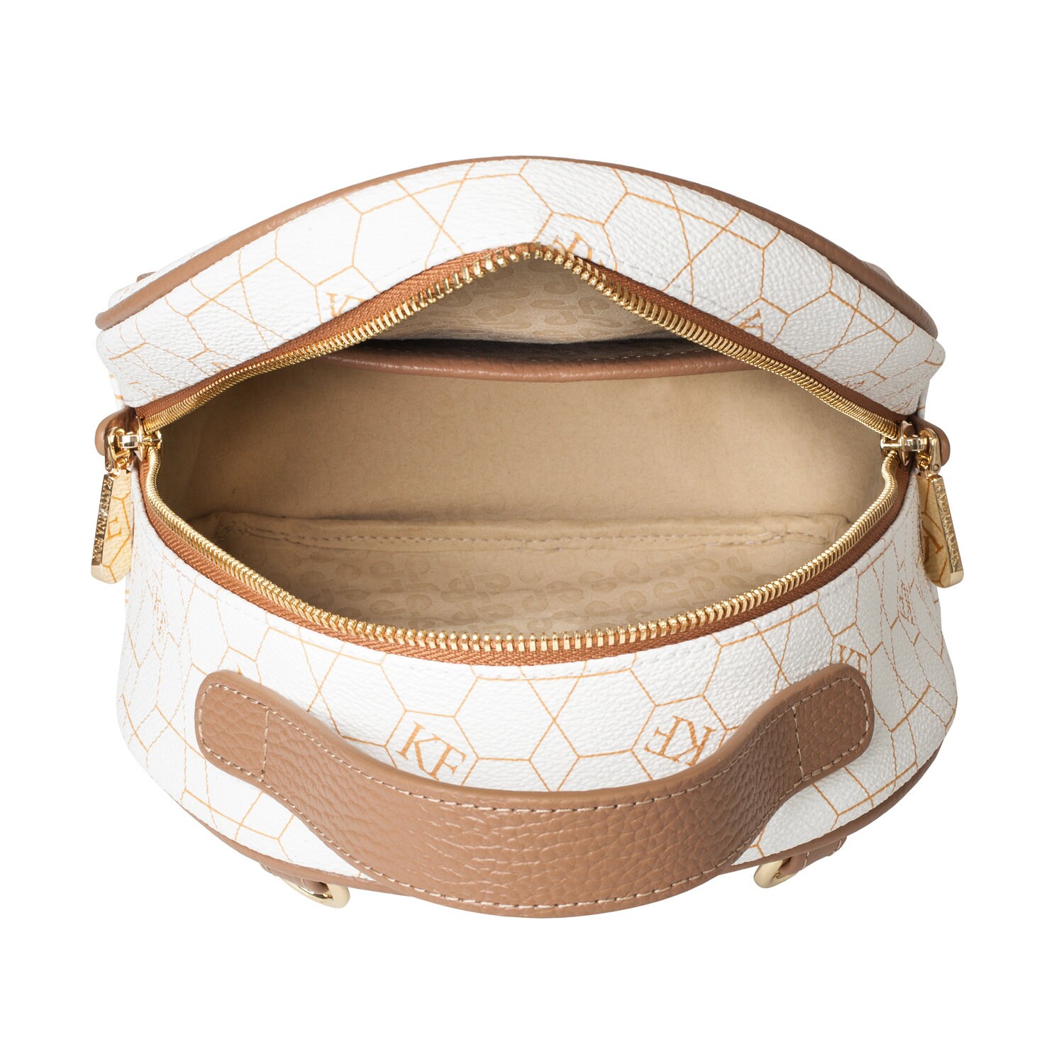 Leather Backpack, Leather Backpack Women, White Leather Backpack KF-5038 - Image 8